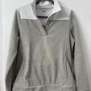 Crown and Ivy Gray and White Pullover